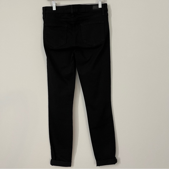 Paige Verdugo Ultra Skinny Black Eclipse Destructed Jeans Size 29 - Picture 5 of 12